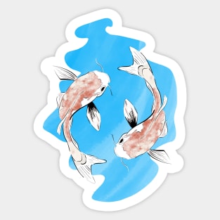 Koi Carp Zen Sticker